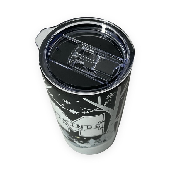 Minnesota Vikings 20 oz‎ EPIC Coffee Tumbler Acrylic Slide Lid Holiday Motif - Picture 3 of 4